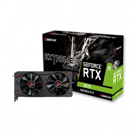 Biostar videokaart VN3706RM82 NVIDIA GeForce RTX 3070 8GB GDDR6 4712960687240