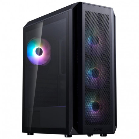 ADATA miditornikorpus VALOR AIR PLUS MTA-BKCWW läbipaistev paneel ATX MicroATX MiniITX, must