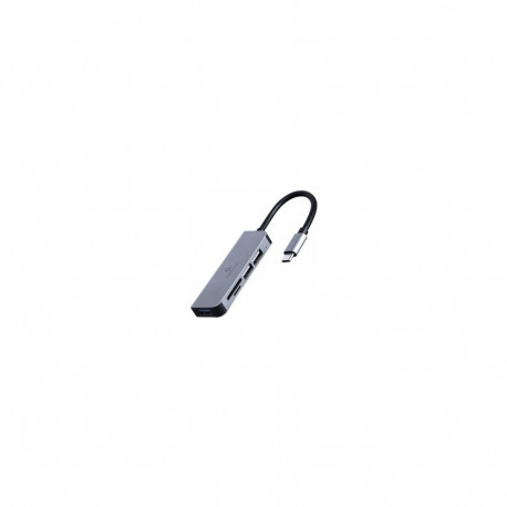 Gembird USB-hub UHB-CM-CRU3P1U2P2-01 USB Type-C 3-port (USB3.1 + USB2.0) mälukaardilugejaga