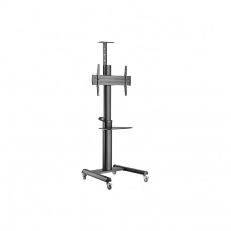 Floor stand TV Aluminum with wheels 37-70' inch Black