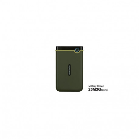 Transcend StoreJet 25M3 - hard disk - 2 TB - external (portable) - 2.5 (6.4 cm) - USB 3.1 Military G