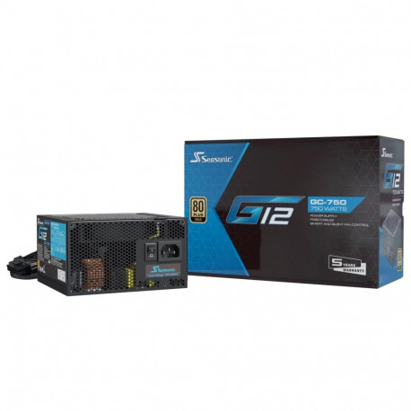 Seasonic toiteplokk G12 GC 80 PLUS Gold 750W, must