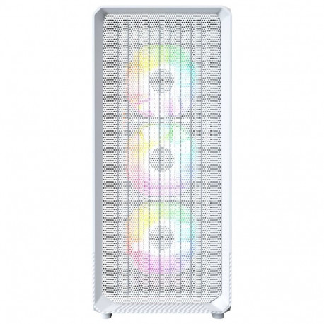 Montech arvutikorpus X5 midi-torn E-ATX ARGB karastatud klaas, valge