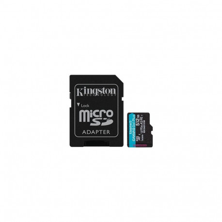 Kingston Technology 512GB microSDXC Canvas Go Plus Gen4 200MB/s A2 U3 V30 Card + Adapter