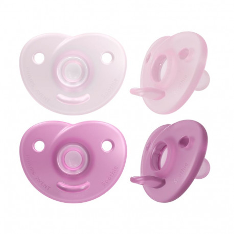 Philips Avent lutt Soothie silikoonist nibuga ja silikoonkaitsega 0-6M, 2 tk