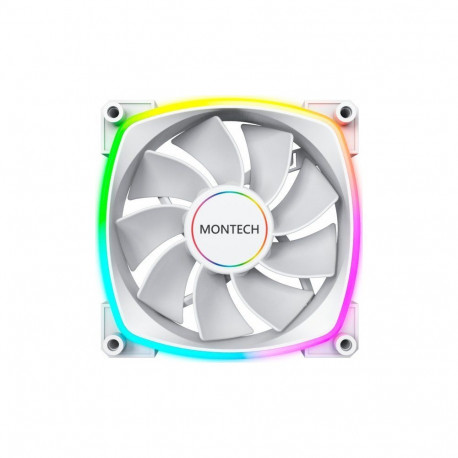 Montech ventilaator RX140 PWM ARGB tagurpidi 140mm, valge