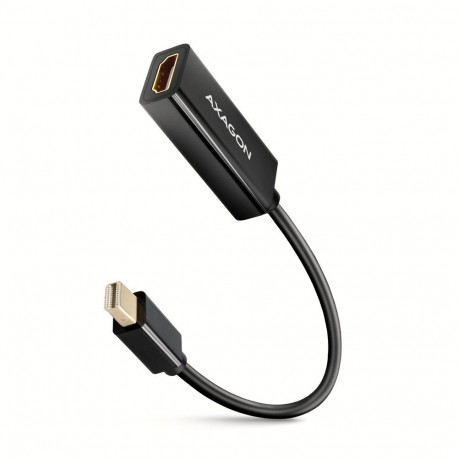 AXAGON RVDM-HI14N Mini-DisplayPort zu HDMI Adapter  4K/30 Hz  15 cm lang - schwarz