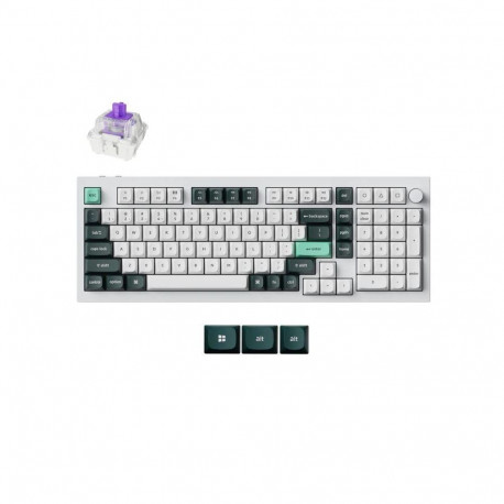 Keychron klaviatuur Q5H-P1 juhtmevaba RGB, valge