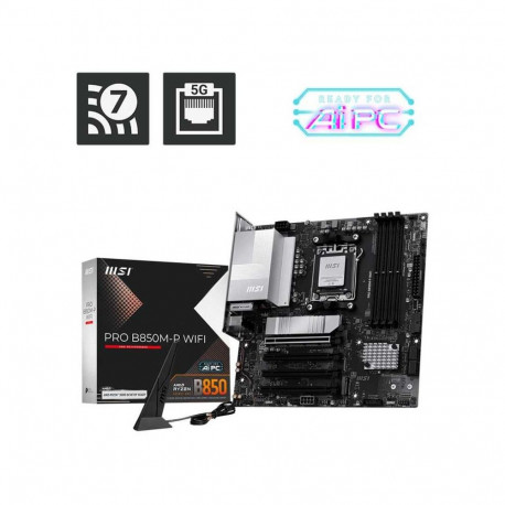 MSI emaplaat PRO B850M-P WIFI AMD B850 Socket AM5 micro ATX