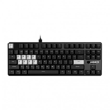 PULSAR klaviatuur PCMK2HE801B USB TKL/ANSI, must