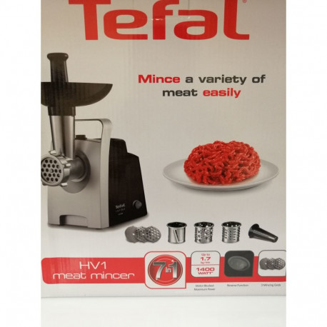 TEFAL lihamasin NE1088 1400W kuni 1,7kg/min, must-hõbedane