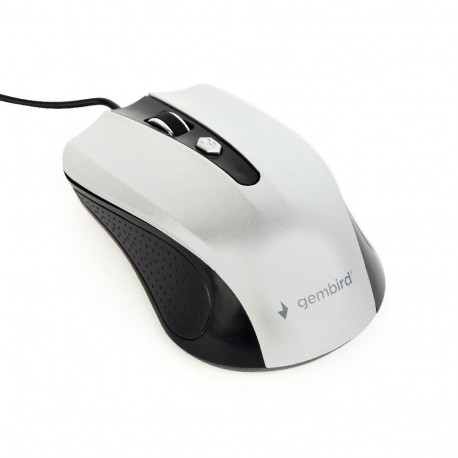 Gembird optical mouse MUS-4B-01-BS  1200 DPI  USB  Black/silver