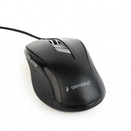 Gembird optiline hiir MUS-6B-01 1600DPI USB 1.35m kaabli pikkus, must