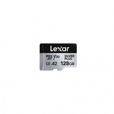 Lexar SILVER PLUS  128 GB  microSDXC  Flash memory class 10
