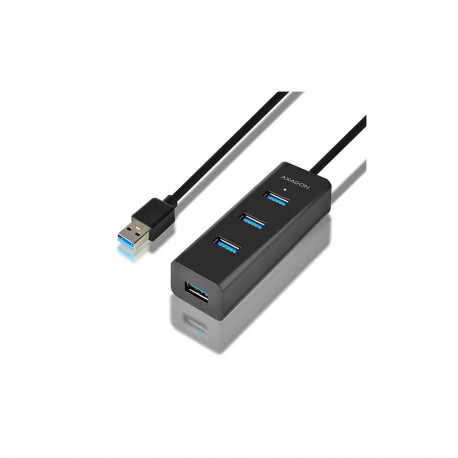 AXAGON HUE-S2BL 4x USB3.0 Charging Hub 1.2m Cable  MicroUSB Charging