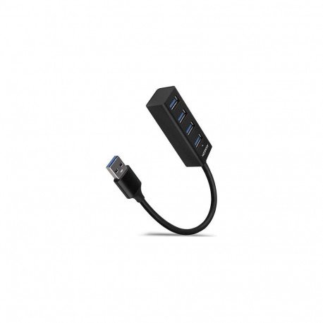 AXAGON HUE-M1A Superspeed USB-A Mini Hub  4x USB 3.0 - 20cm  schwarz