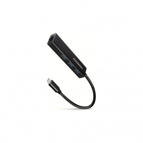 AXAGON HMC-GL3A USB-C-Hub  3x USB-A  Gbit-LAN  schwarz