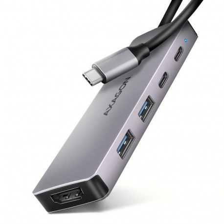 USB-C-jaotur HMC-5H60 2xUSB-A HDMI4K 1xUSB-C PD100W USB-C