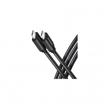 AXAGON kaabel BUCM3-CM30AB USB-C-USB-C 3.2 Gen 1 3m PD 60W 3A punutud, must