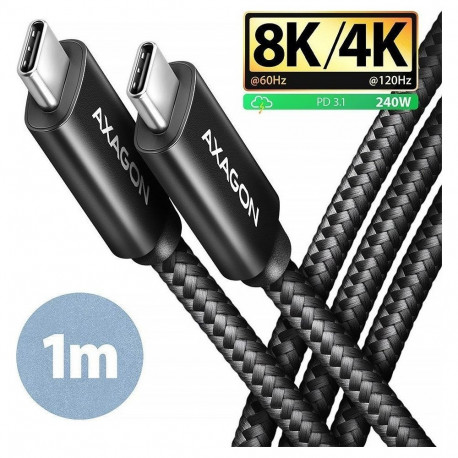 AXAGON kaabel BUCM4X-CM10AB USB-C USB4.0 240W 8595247907967