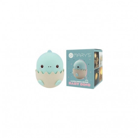 öölamp LED beebi dino, sinine