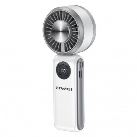 Mini hand fan F39 fast ice white