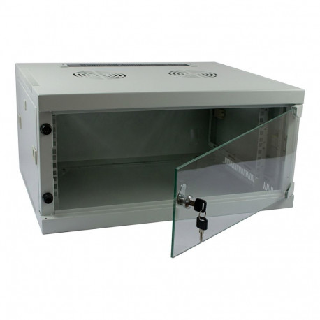ALLNET 19" 12HE üheosaline võrgukapp T444/B541mm helehall SMQ-Serie
