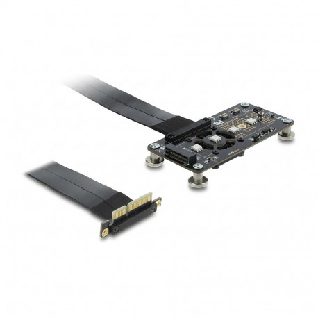 "Delock PCI Express 3.0 x4 zu M.2 Key M Adapter mit Lüfter und Kabel 10 cm"