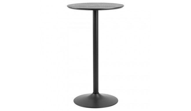 Baarilaud IBIZA Ø 60 cm, must