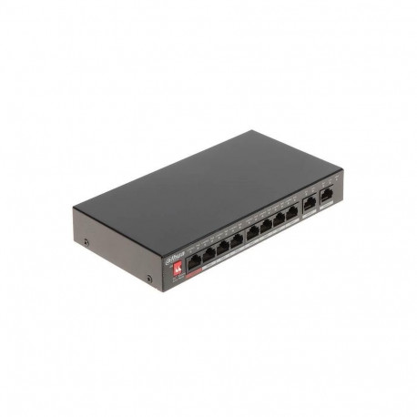 DAHUA Switch||PFS3010-8ET-96-V2|Desktop/pedestal|PoE ports 8|96 Watts|DH-PFS3010-8ET-96-V2