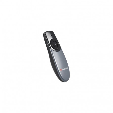 Verbatim 32365 Focus Wireless Presenter with Red Laser Pointer, Grey/Black