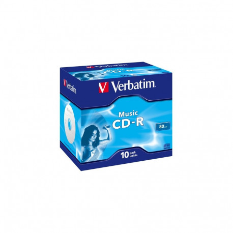 Verbatim 43365 CD-R 80min 16x Audio Music Discs (10 pcs/Pack)