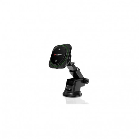 Verbatim 31860 Charge 'n' Drive Qi2 Magnetic Wireless Car Charger RGB, Black