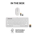 KEYBOARD +MOUSE COMBO PEBBLE 2/WHITE 920-012240 LOGITECH