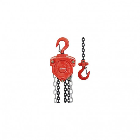Yato Chain Block 2.0 T YT-58953, 2000 kg, 3 m, 3.4 m, 1, 8x24 mm, 0~40 ˚C