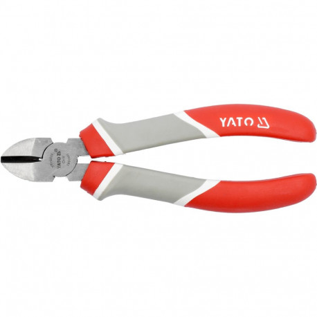 Yato Side Cutting Pliers YT-6611, 180mm, 55-62 HRC, 50CrV, PP, TPR, darkened, shiny, refined