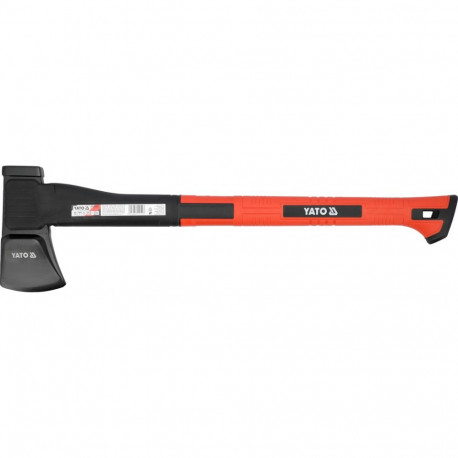 Cirvis ar neilona rokturi, YATO, YT-79972, 1600g, 600mm, C45 tērauds, 48-58 HRC, ideāls dārzkopībai 