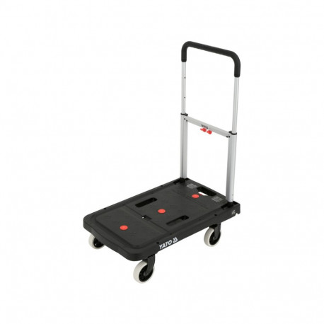 Yato Platform Hand Trolley YT-37417, 137kg, 67.5x41x92cm, 41x8.4x67.5cm, steel, aluminum, 4 wheels, 