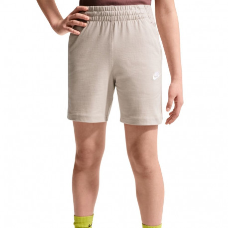 Spodenki dla dzieci Nike Sportswear Club kremowe FZ5512 236 L