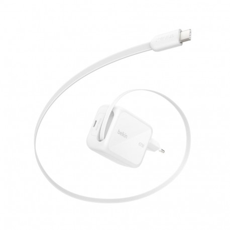Belkin laadija WCH022kqWH BOOST Charge Pro 67W Dual GaN kokkutõmmatav, valge