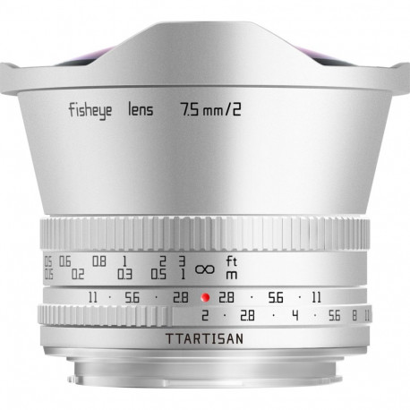 TTARTISAN fisheye-objektiiv 7,5mm f/2,0 MFT, hõbedane