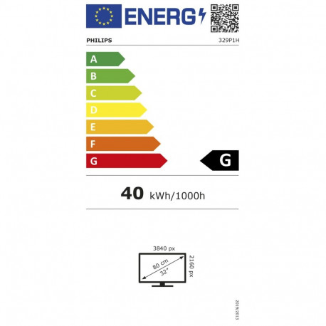 monitor 329P1H/00 80cm(32Zoll) UltraHD/4K IPS veebikaamera, must