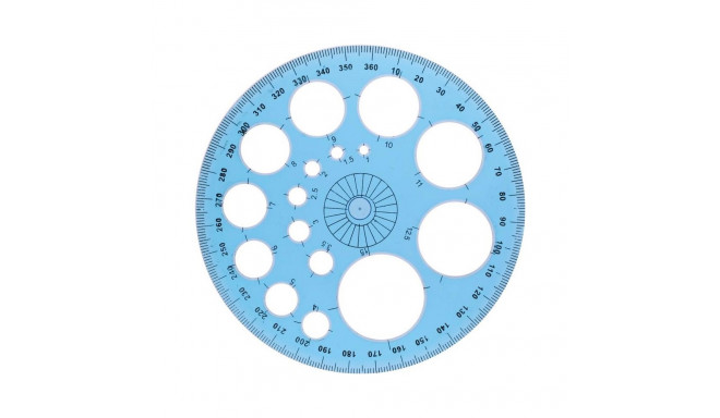 PROTRACTOR WITH STENCILS 84821