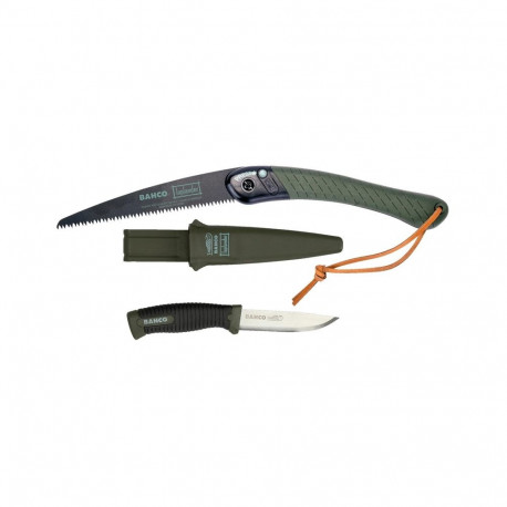 HIKING SAW BAHCO 190MMXT7 + GUN KNIFE