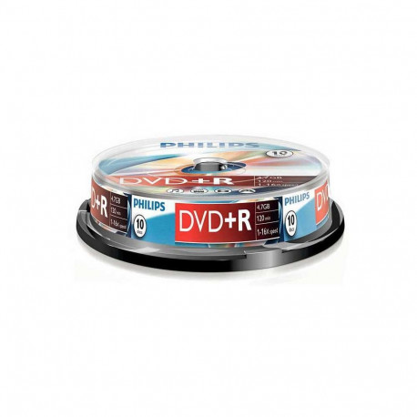 Philips DVD+R 4.7GB x16 Cake Box 10