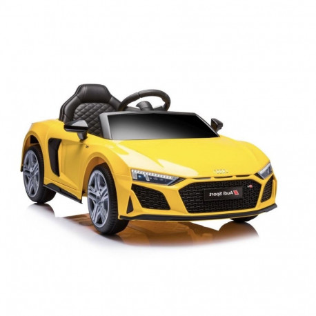 Audi elektriline lasteauto R8 Lift A300 LED-tuled kaugjuhtimispult, kollane