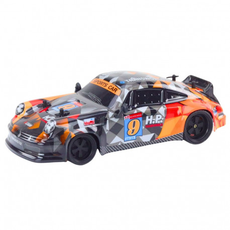 Autko Zdalnie Sterowane RC 1:18 Gumowe Koła Drift Pomarańczowy