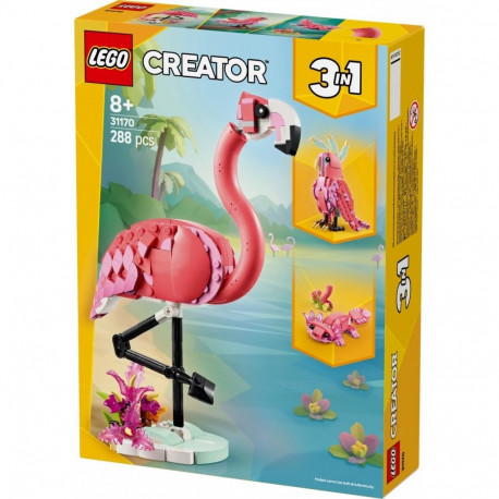 Klocki creator 31170 metsloomad: roosa flamingo