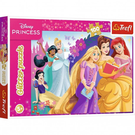 Trefl pusle 14834 Disney Princess 100-osaline sädelev Sõpruse maagia sära