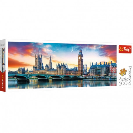 Trefl pusle 29507 500 panoraam Big Ben ja Westminsteri palee, London